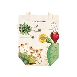 Floral Cactus Tote Bag